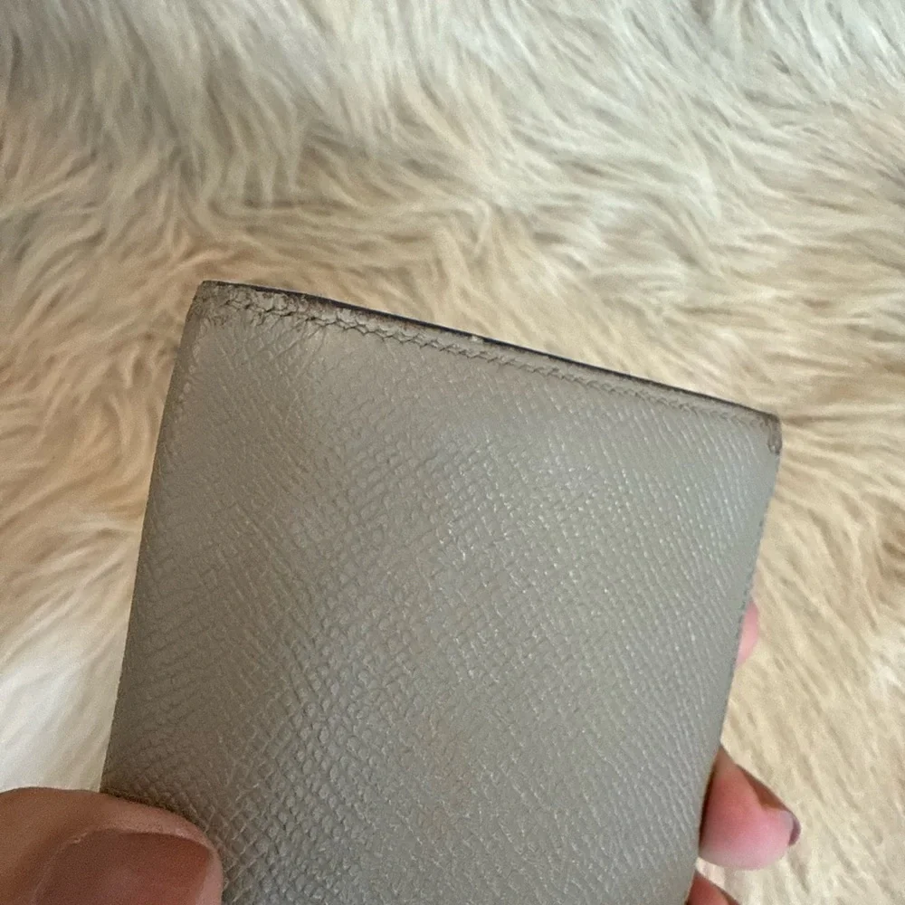 Hermes Gray Wallet with Gold Accent - Picture 4 of 6